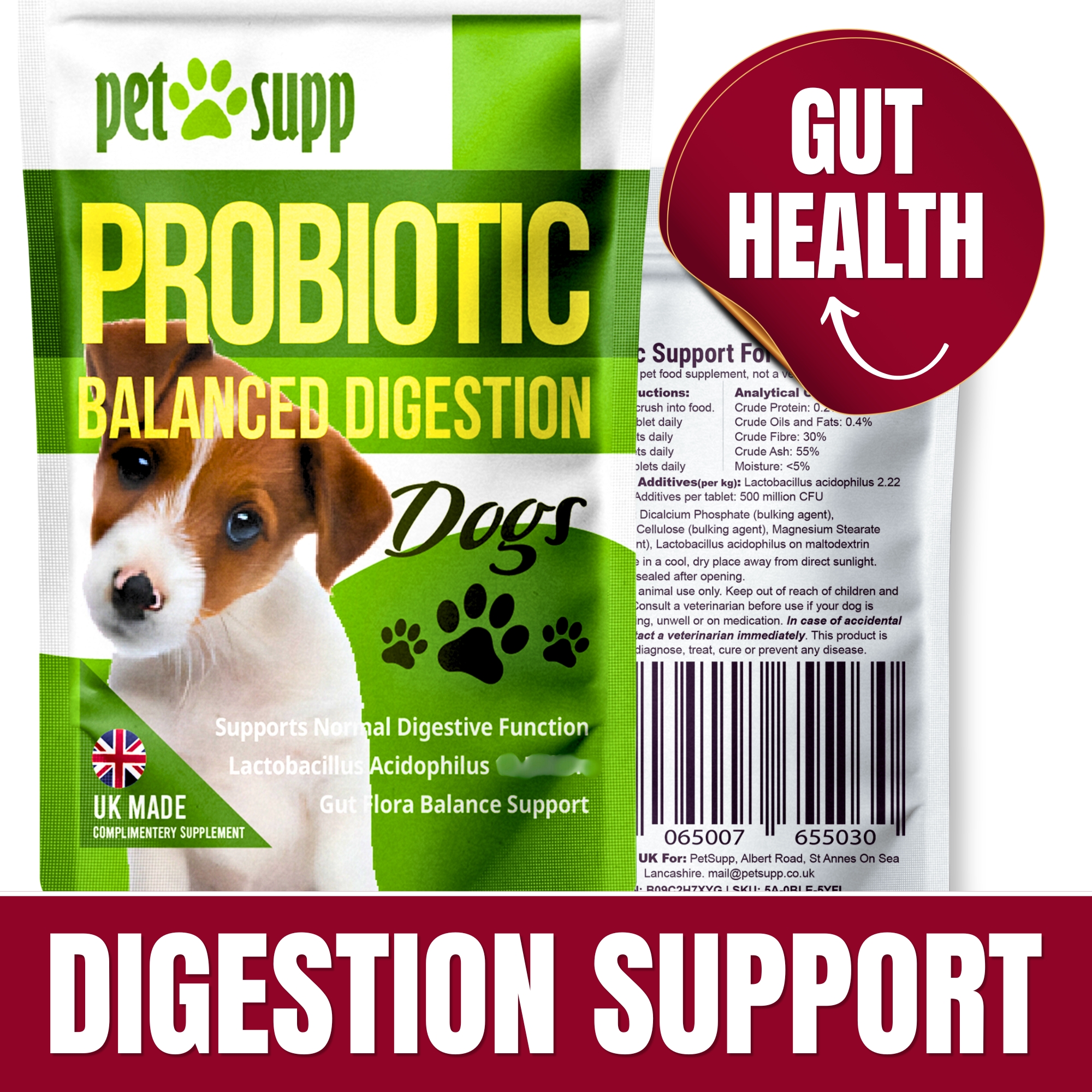 dog probiotic digestion gut health - loose stool sensetive stomach